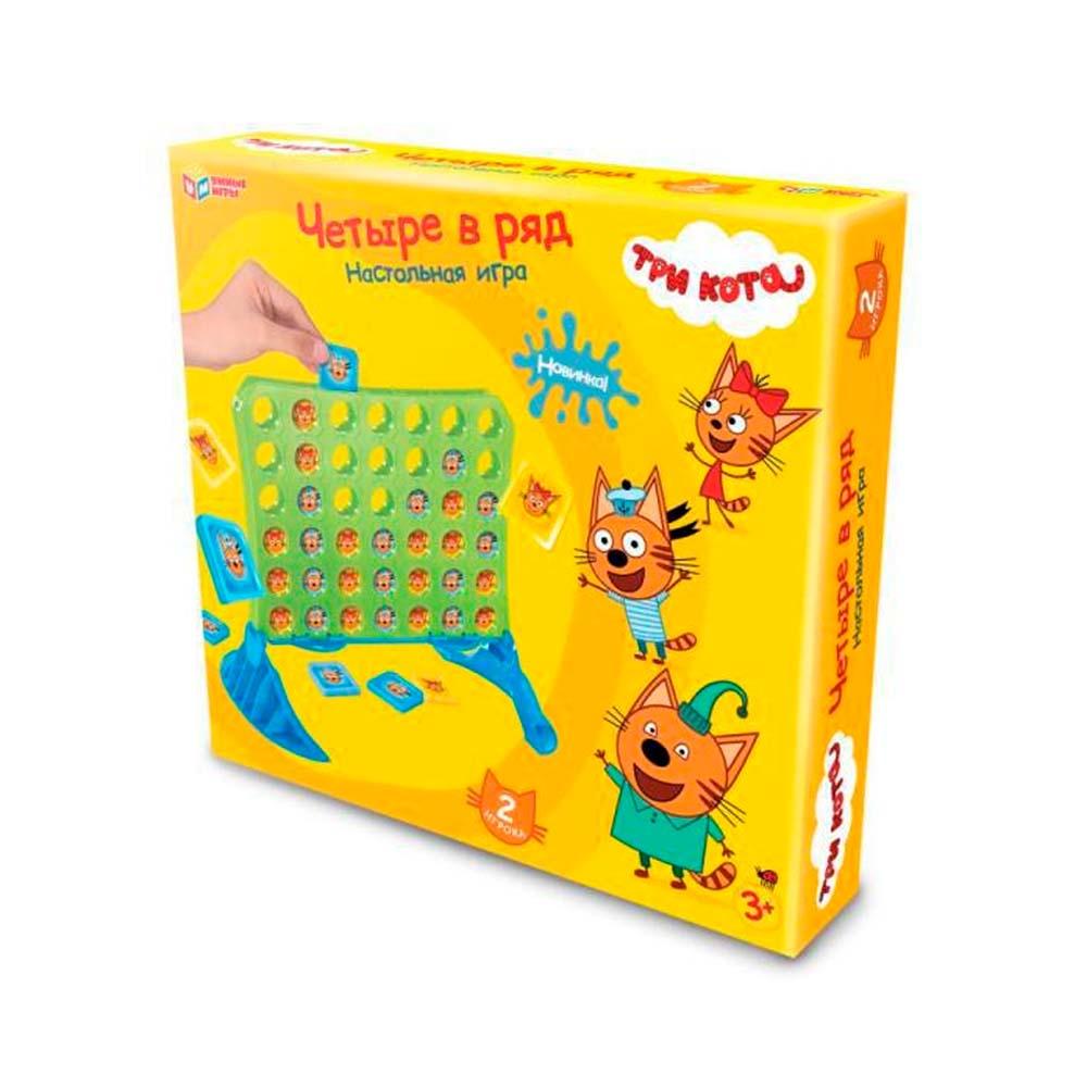 Настольная игра Умные игры четыре в ряд Три Кота