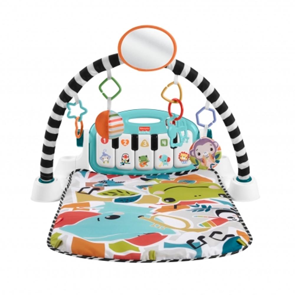 Развивающий коврик Fisher Price Нажимай и играй Mattel голубой