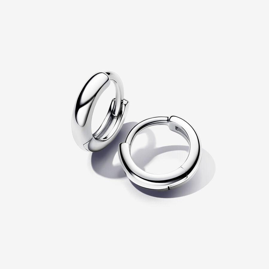 Серьги-кольца из стерлингового серебра