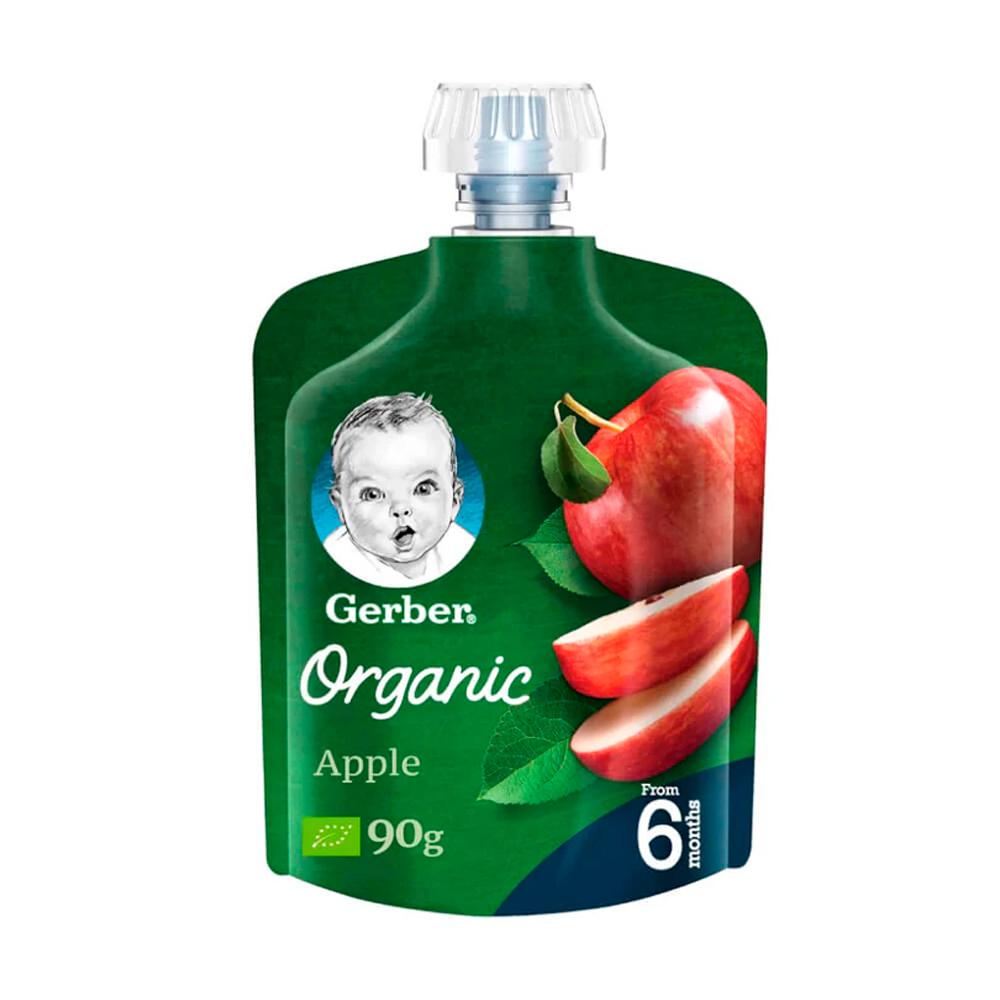 Пюре Gerber Organic яблоко 6м+ 90гр