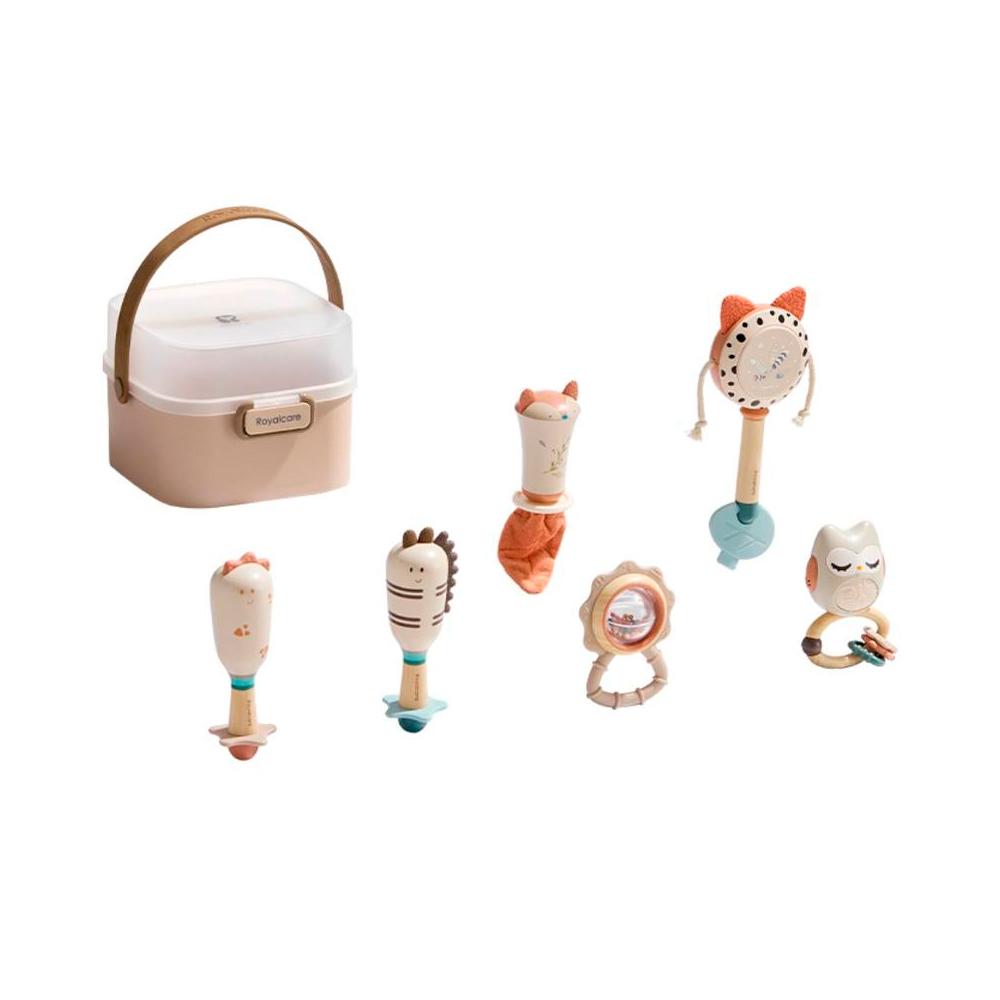 Набор погремушек-грызунков Royal Care  в пластиковом контейнере 6 шт