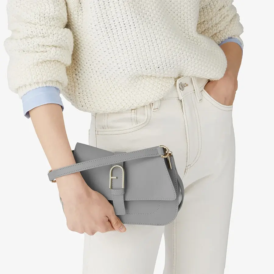 FURLA FLOW MINI TOP HANDLE - VITELLO CLARIS LUX FURLA FLOW MINI TOP HANDLE - VITELLO CLARIS LUX