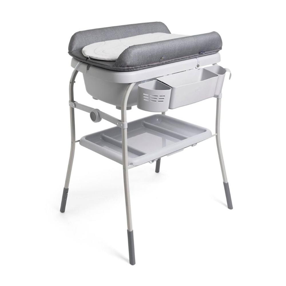 Пеленальный столик и ванночка Chicco Cuddle & Bubble 2в1 Graphite Melange