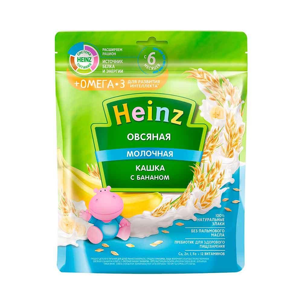 Каша Heinz молочная овсяная с бананом 6м+ 200 гр