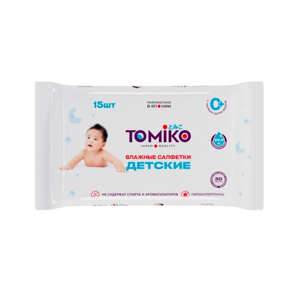 Влажные салфетки Tomiko 15 шт