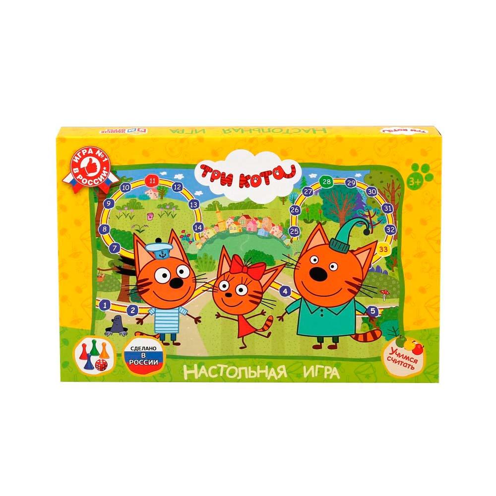 Настольная Умные игры игра-ходилка Три кота