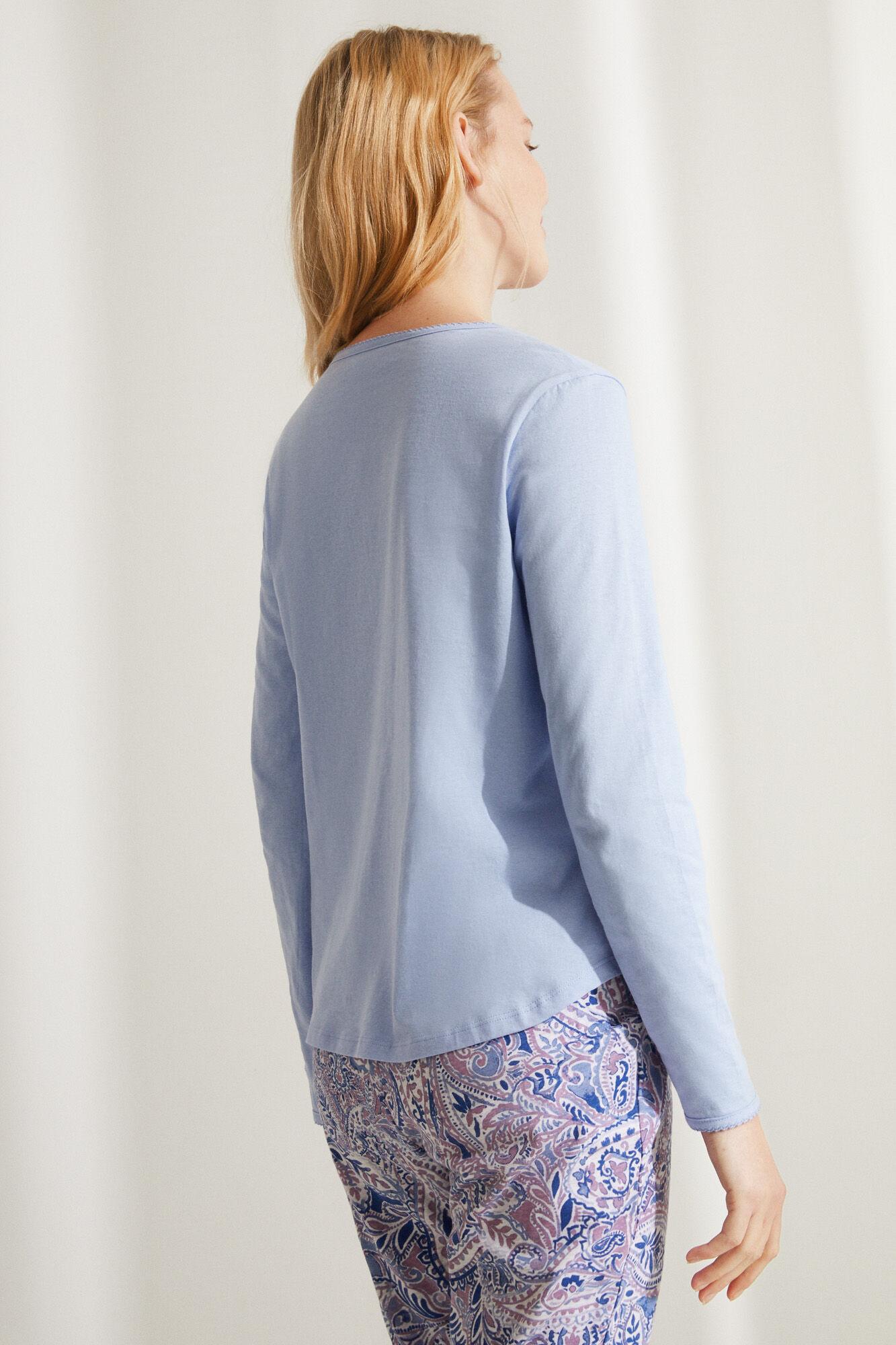 WOMEN KNITTED PYJAMA BLOUSE