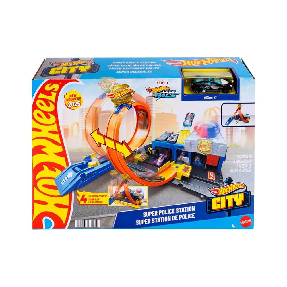 Автомобильный трек Hot Wheels City Super Police Station