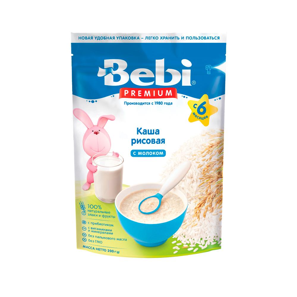 Каша BEBI молочная рисовая 6м+ 200 гр