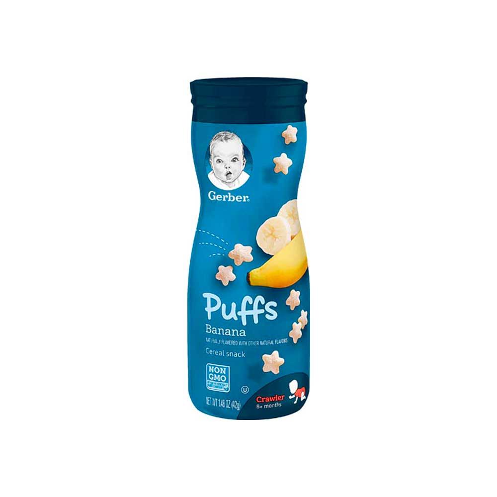 Снеки Gerber Puffs банан 8м+ 42 гр