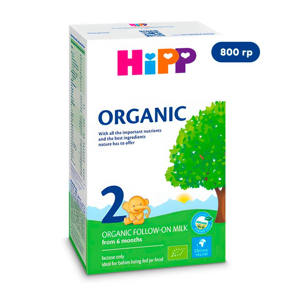 Сухая молочная смесь HiPP Organic 2 6м+ 800 гр