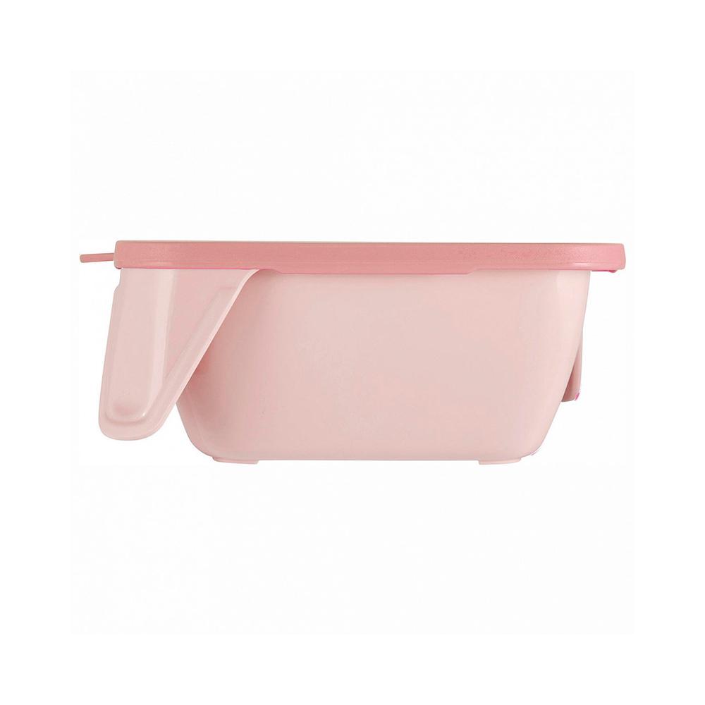 Детская тарелка Lalababy Play with Me Wolfie с мягкой крышкой персиковая карамель