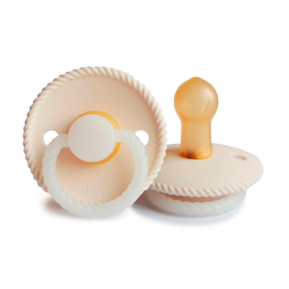 Пустышка FRIGG Rope Latex Cream Night 0-6м