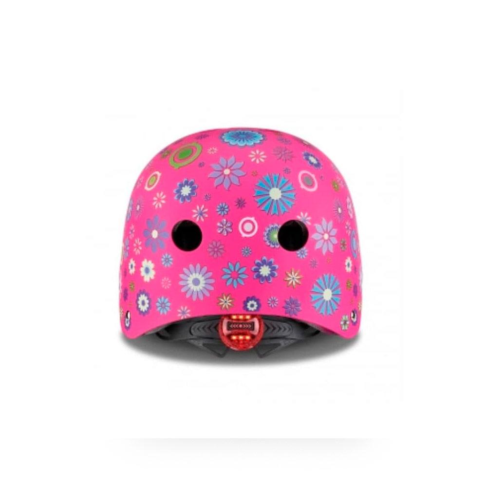 Шлем Globber Helmet Elite Lights Deep Pink Flowers 48-53 см