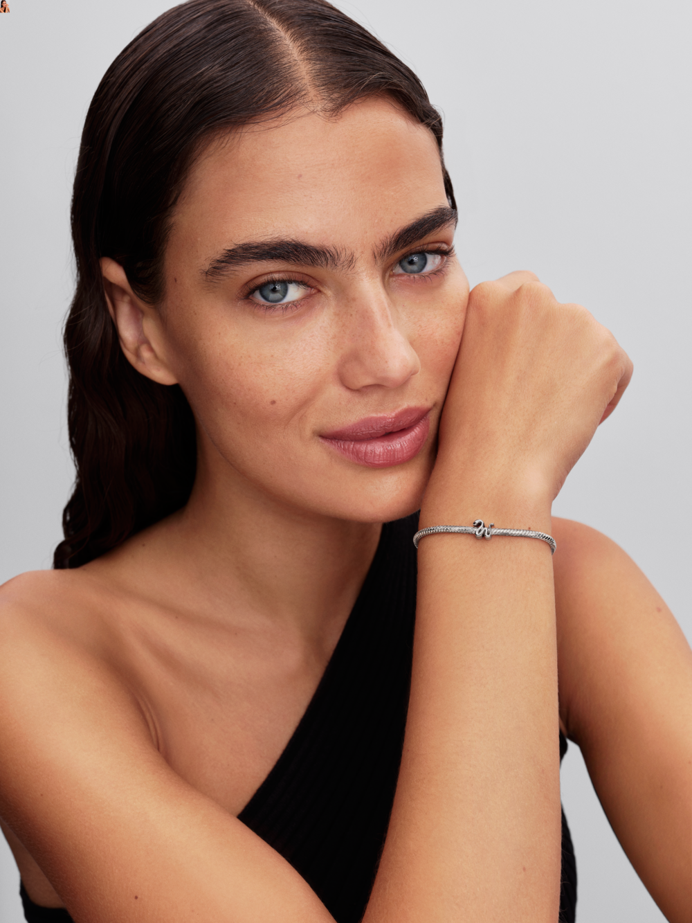 Snake sterling silver mini charm