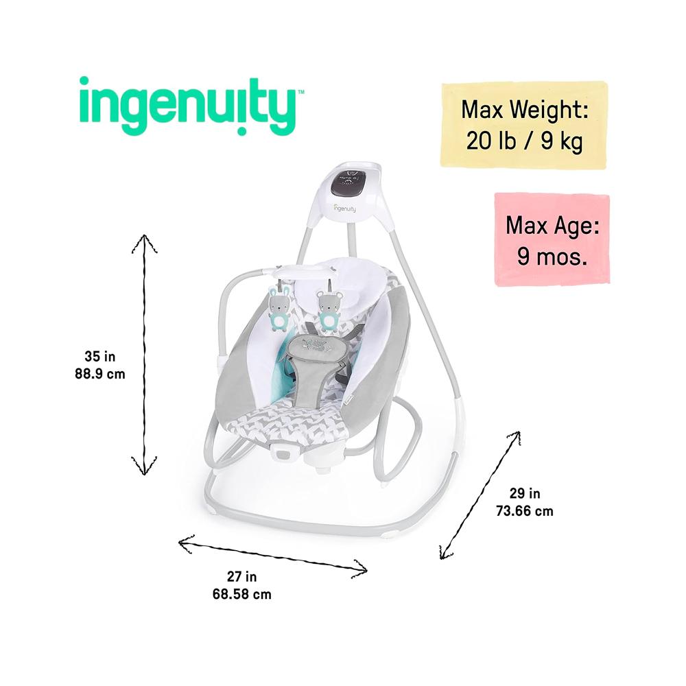 Электронные качели Ingenuity Simple comfort raylan Электронные качели Ingenuity Simple comfort raylan