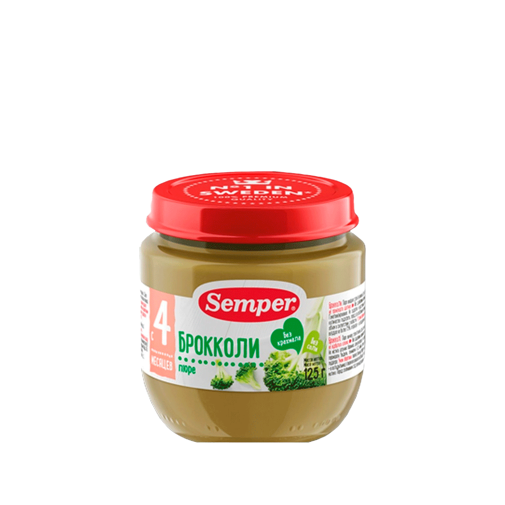 Пюре Semper, брокколи, 80 гр