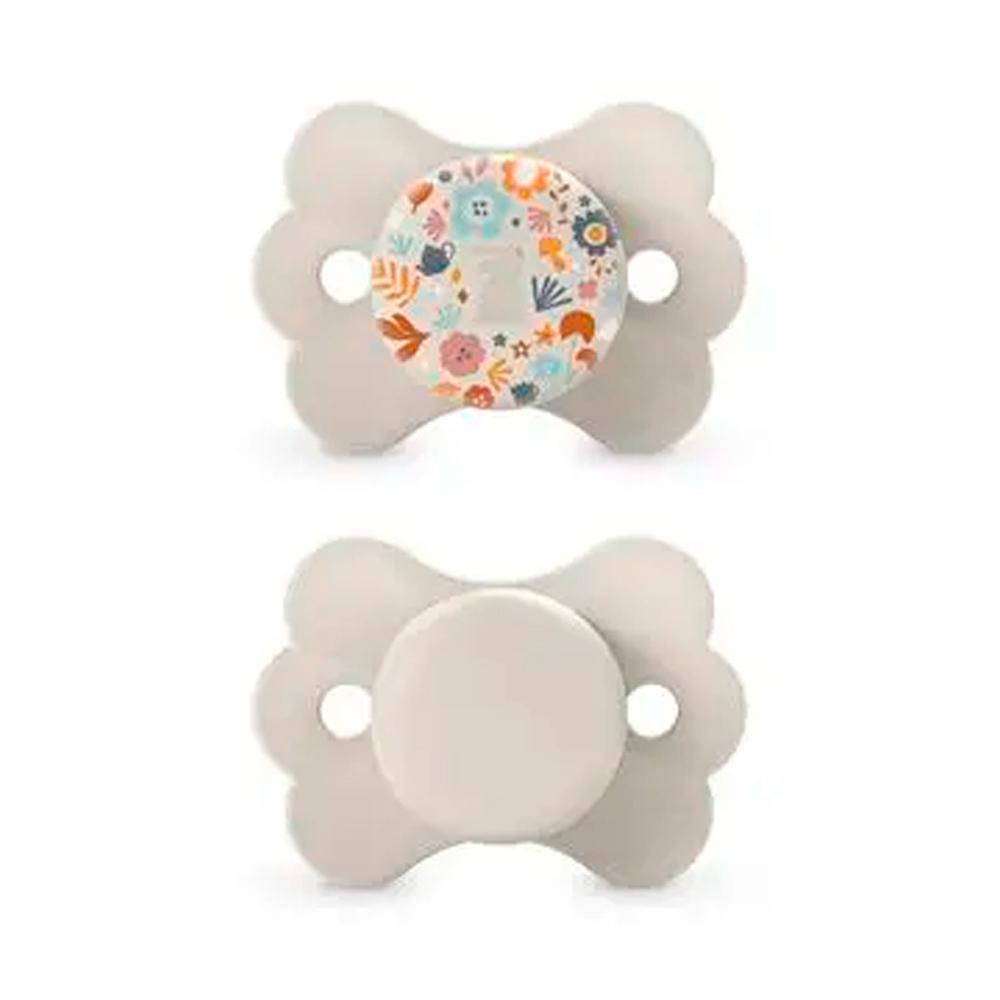 Пустышка Suavinex Wonderland бежевая 0-6м 2шт