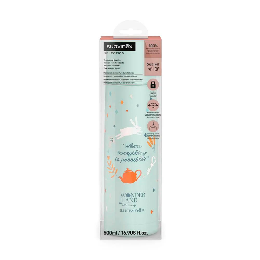 Термос Suavinex Wonderland голубой 500мл
