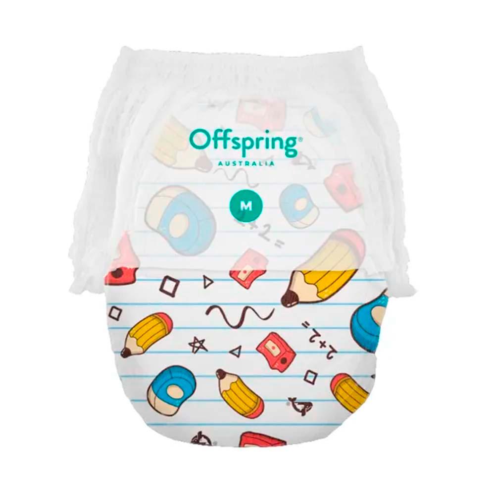 Трусики-подгузники Offspring расцветка Карандаши размер XL 12-20 кг 30 шт