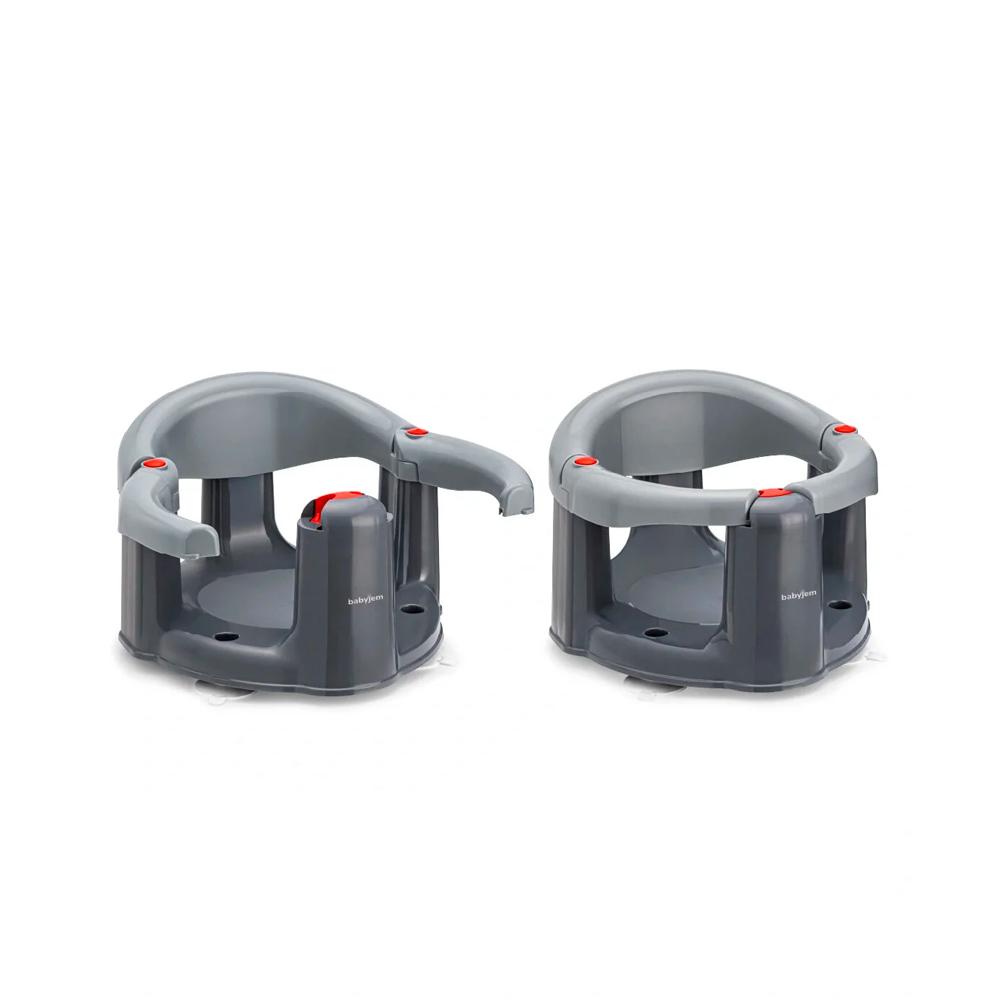 Детское сиденье для купания и кормления Babyjem серое