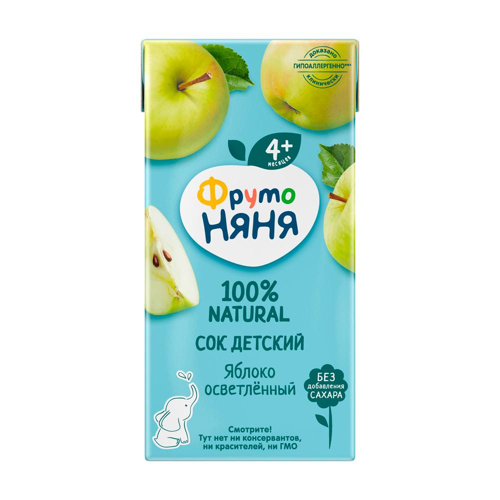 Сок ФрутоНяня яблоко 4м+ 200 мл