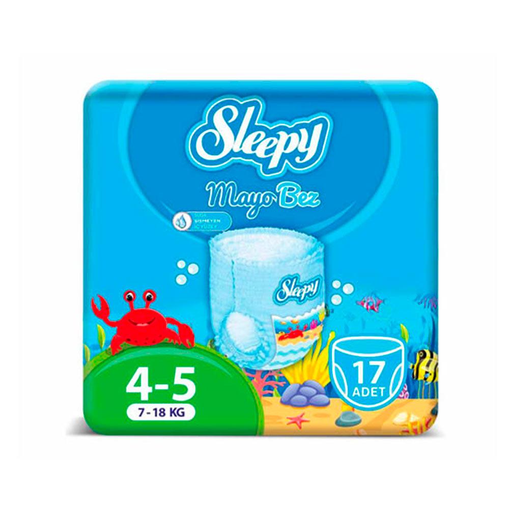 Подгузники для плавания Sleepy размер 4-5 7-18 кг 17 шт