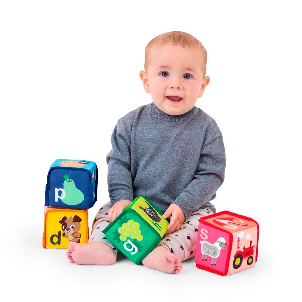 Кубики развивающие мягкие Baby Einstein Be alpha
