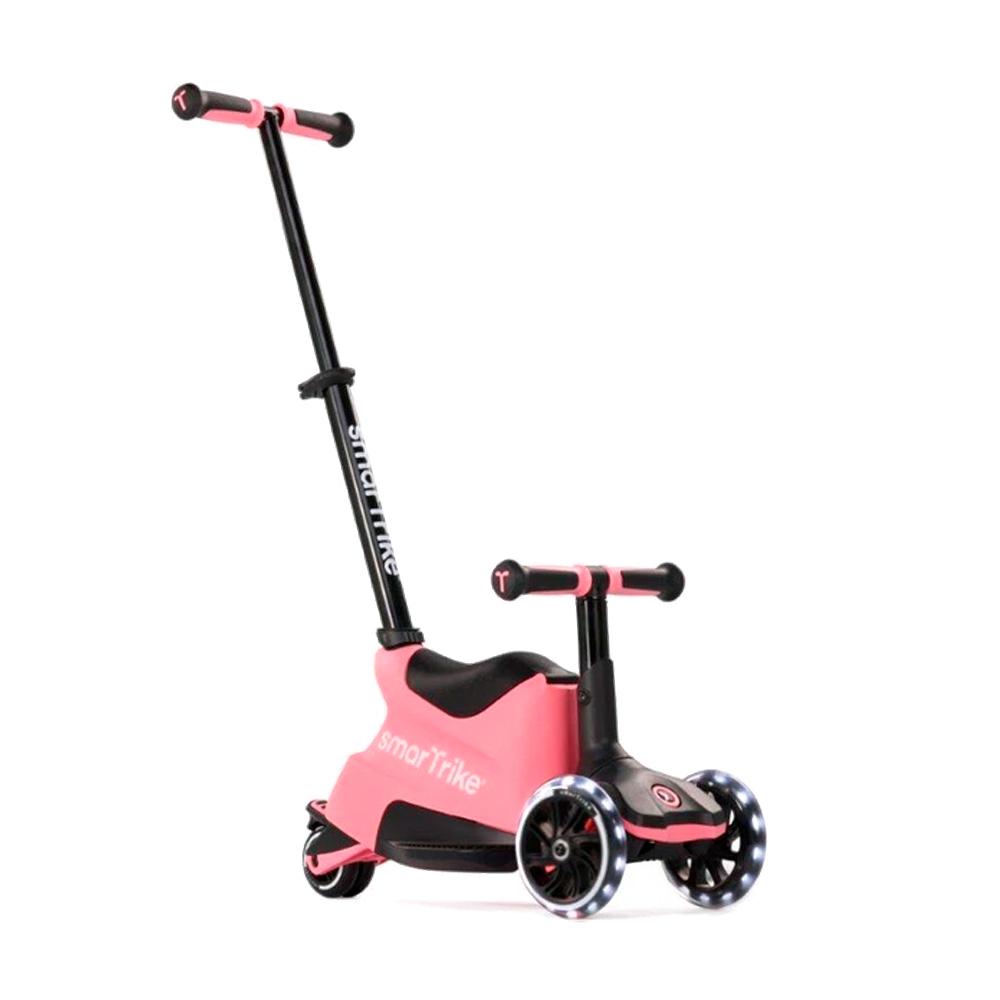 Растущий самокат-трансформер 3в1 SmarTrike Xtend Scooter Ride On Salmon Pink