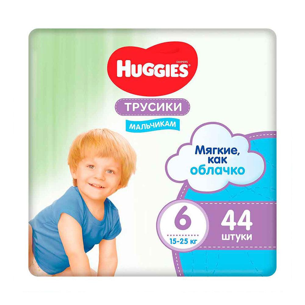 Трусики-подгузники Huggies для мальчиков размер 6 15-25 кг 44 шт