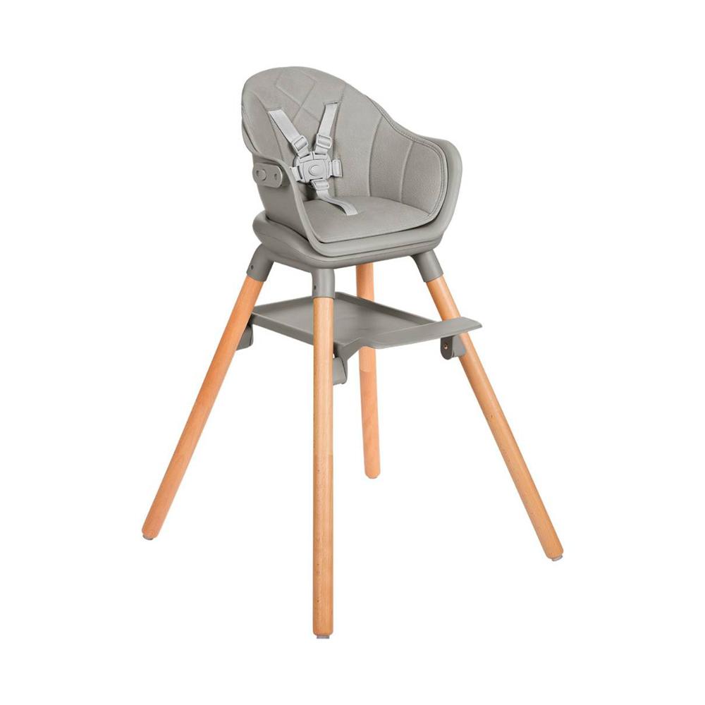 Стульчик для кормления 6в1 KikkaBoo Woody Grey