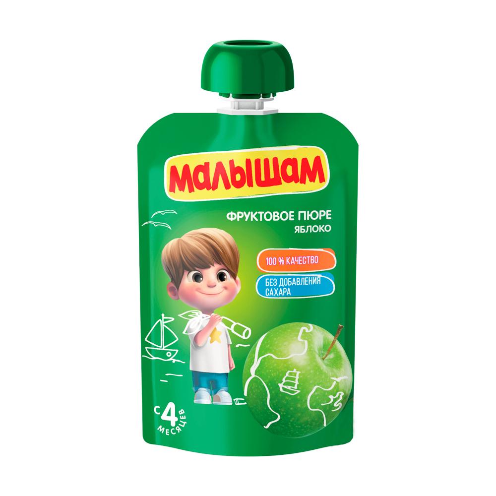 Пюре Малышам Яблоко 4м+ 90 гр Пюре Малышам Яблоко 4м+ 90 гр