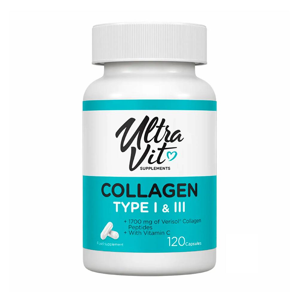 Коллаген ULTRAVIT Collagen Type I & III 120 капсул