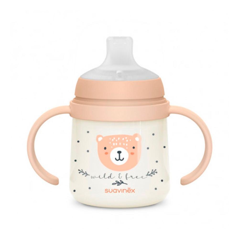 Поильник Suavinex ночной Wild бежевый 6м+