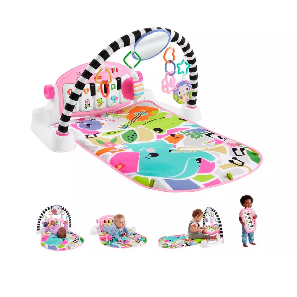 Развивающий коврик Fisher Price Нажимай и играй Mattel розовый