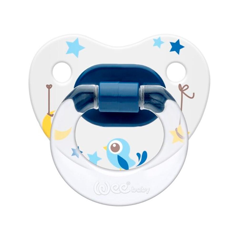 Пустышка WeeBaby ортодонтическая 6м+