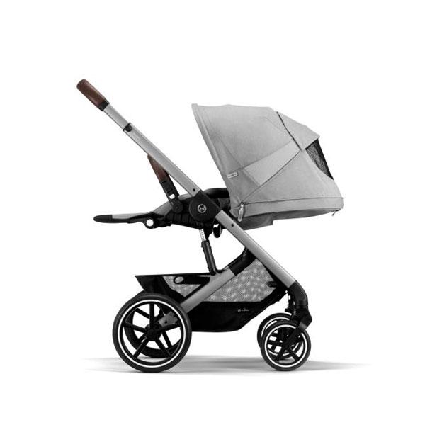 Коляска Cybex Balios S Lux SLV Lava Grey с бампером Коляска Cybex Balios S Lux SLV Lava Grey с бампером