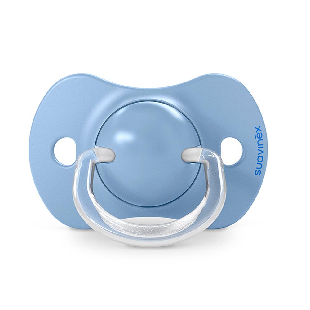 Пустышка Suavinex Wild голубая 18м+ 2шт