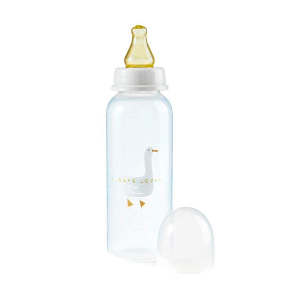Бутылочка для кормления HAPPY BABY goose с латексной соской 0м+ 250 мл Бутылочка для кормления HAPPY BABY goose с латексной соской 0м+ 250 мл