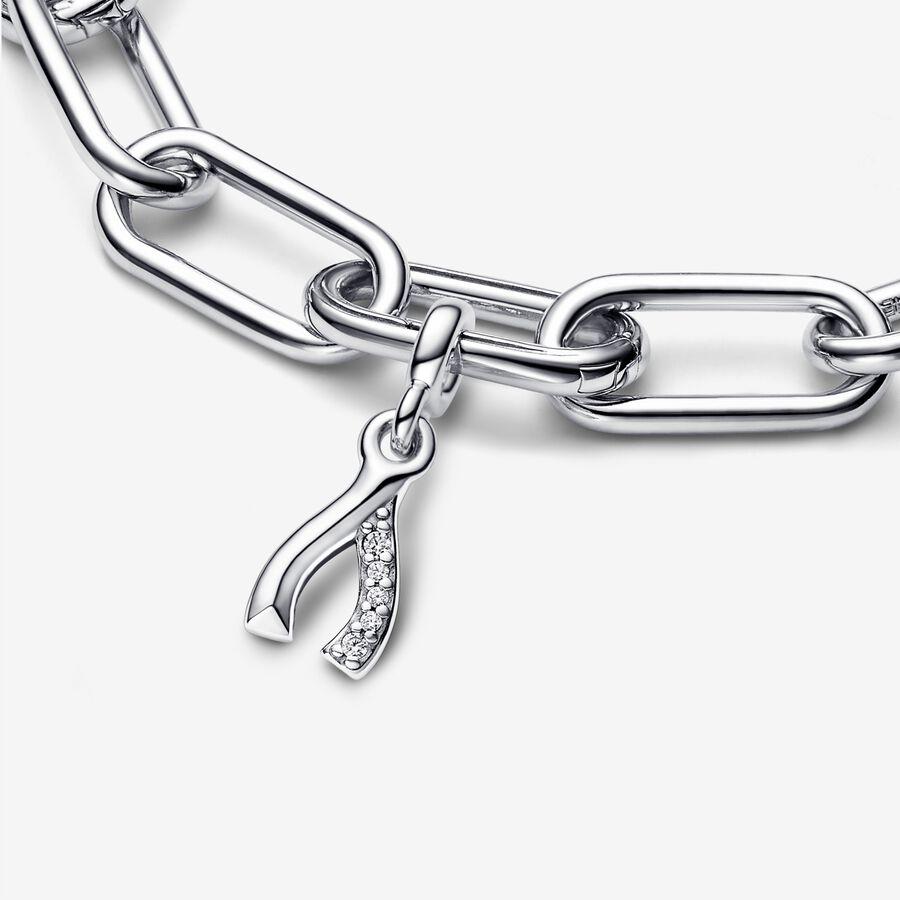 Wishbone Мини-подвеска из стерлингового серебра с прозрачным кубическим цирконием Wishbone Мини-подвеска из стерлингового серебра с прозрачным кубическим цирконием