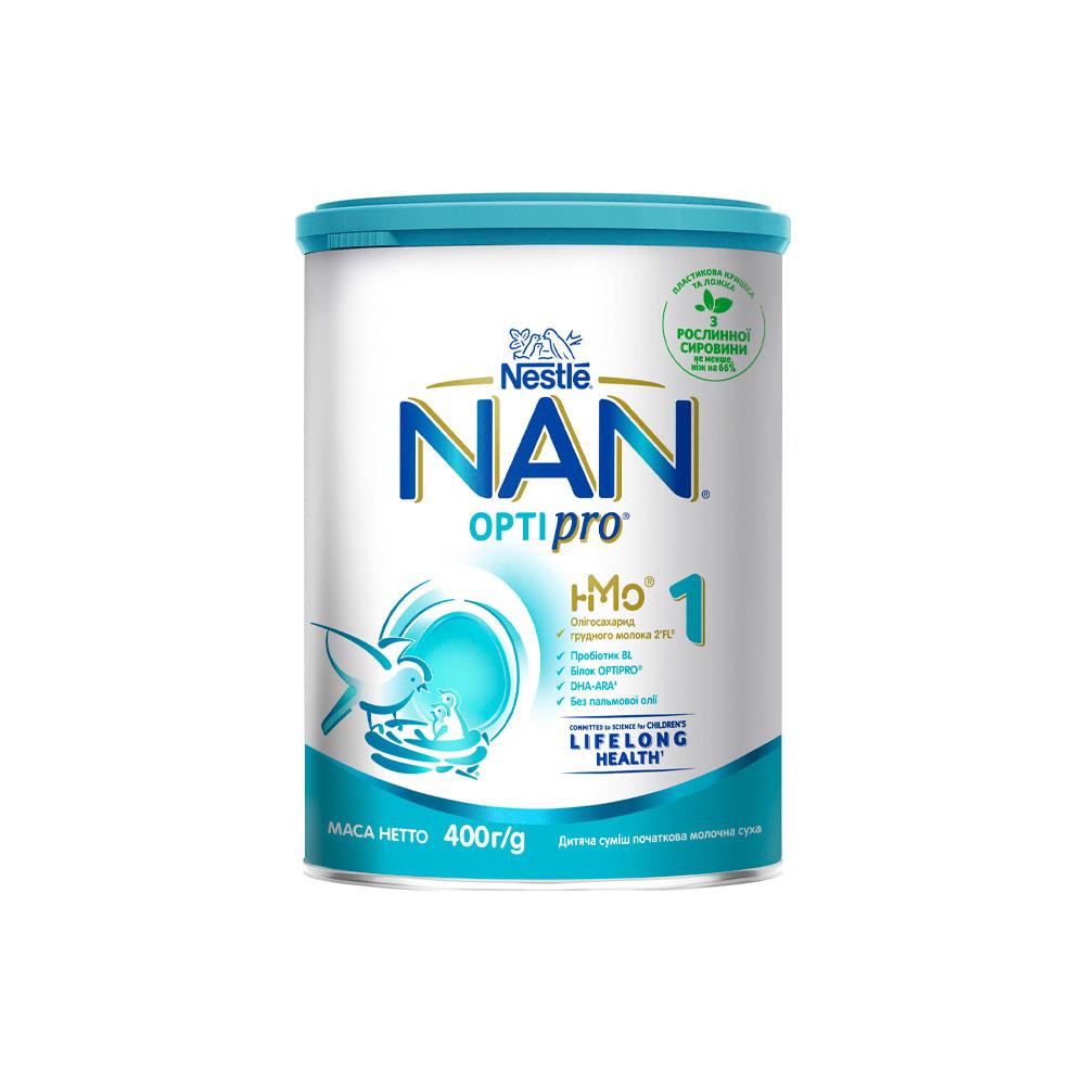 Сухая молочная смесь Nestle NAN 1 Optipro с олигосахаридом 2'FL 0м+ 400 гр