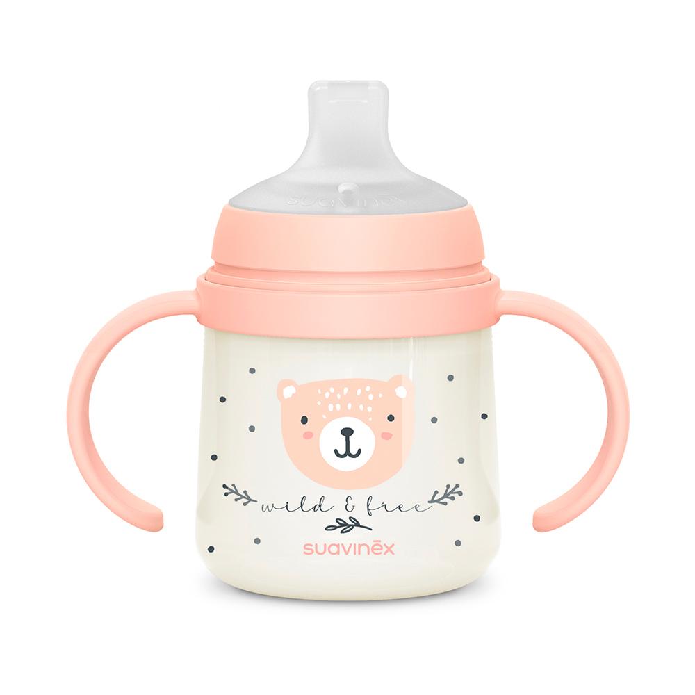 Поильник Suavinex ночной Wild розовый 6м+ Поильник Suavinex ночной Wild розовый 6м+