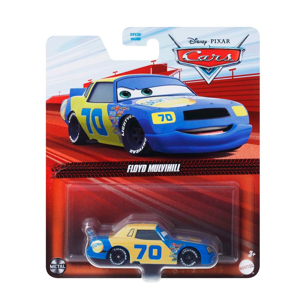 Базовая машинка Тачки FLOYD MULVIHILL Mattel желто-синий