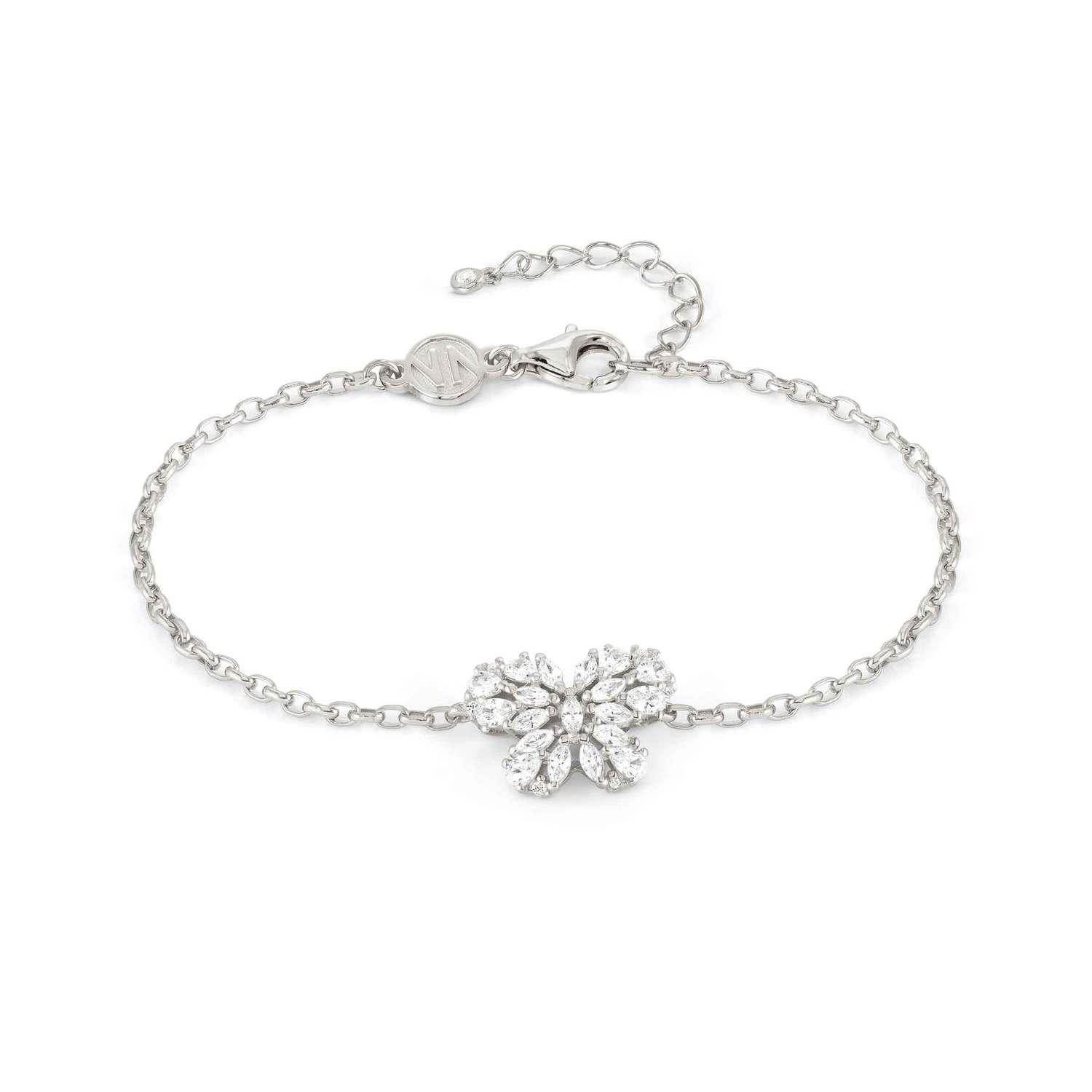 RAYOFLIGHT bracelet in 925 sterling silver and cubic zirconia (Butterfly)