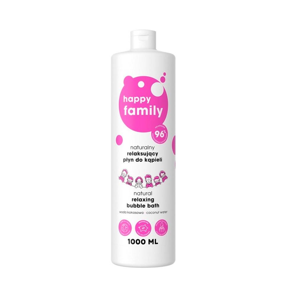 Натуральная расслабляющая пена для ванн HAPPY FAMILY 1000 мл