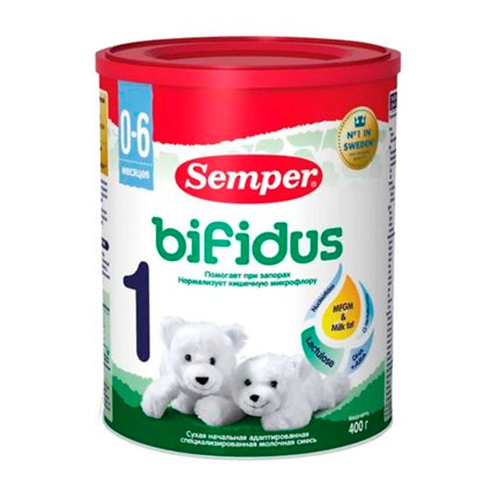 Сухая молочная смесь Semper Bifidus 1 0м+ 400гр Сухая молочная смесь Semper Bifidus 1 0м+ 400гр