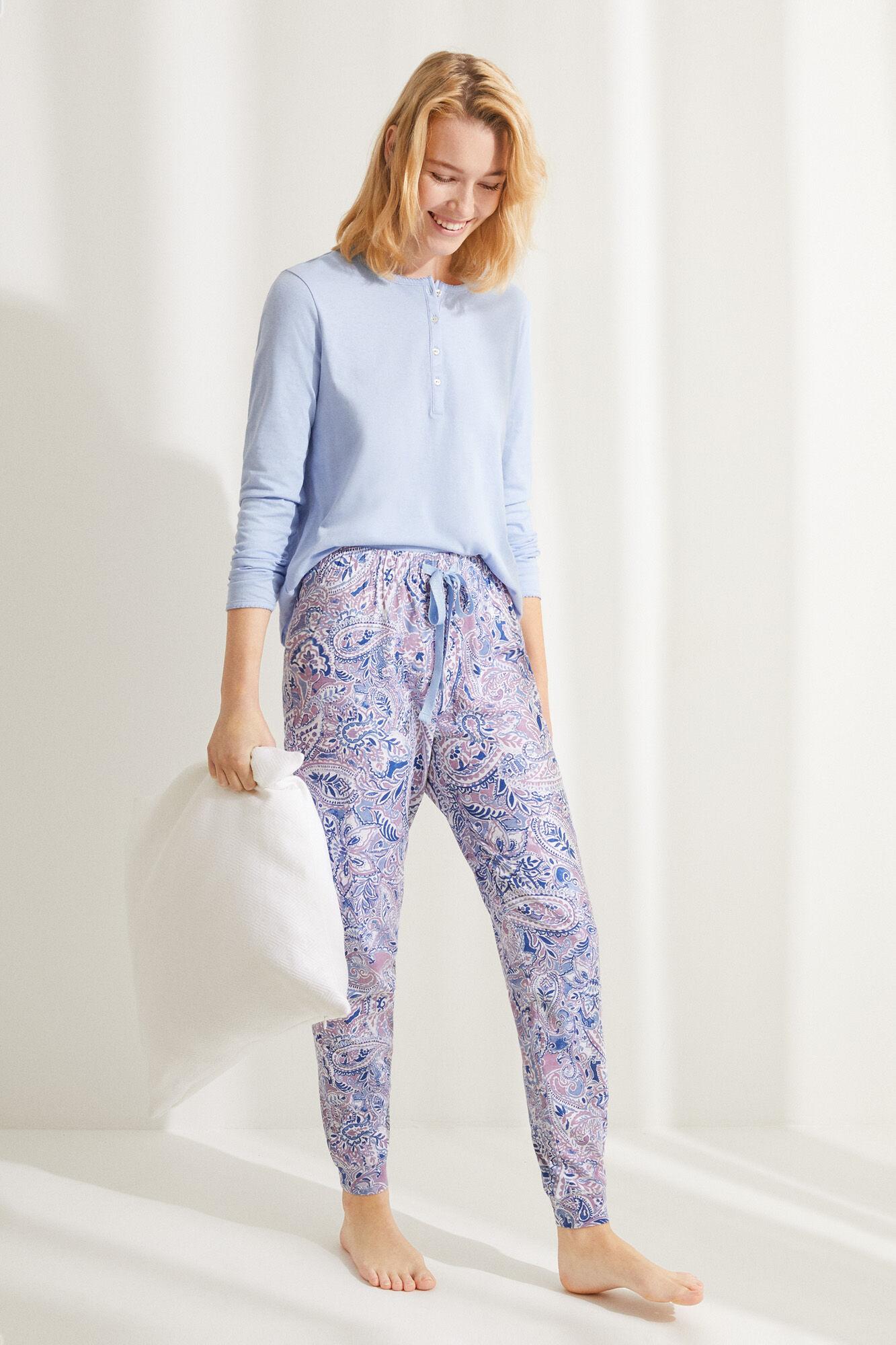 WOMEN KNITTED PYJAMA BLOUSE