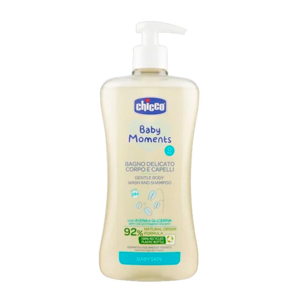 Нежная пена для тела и волос Chicco Baby Moments 0м+ 500 мл