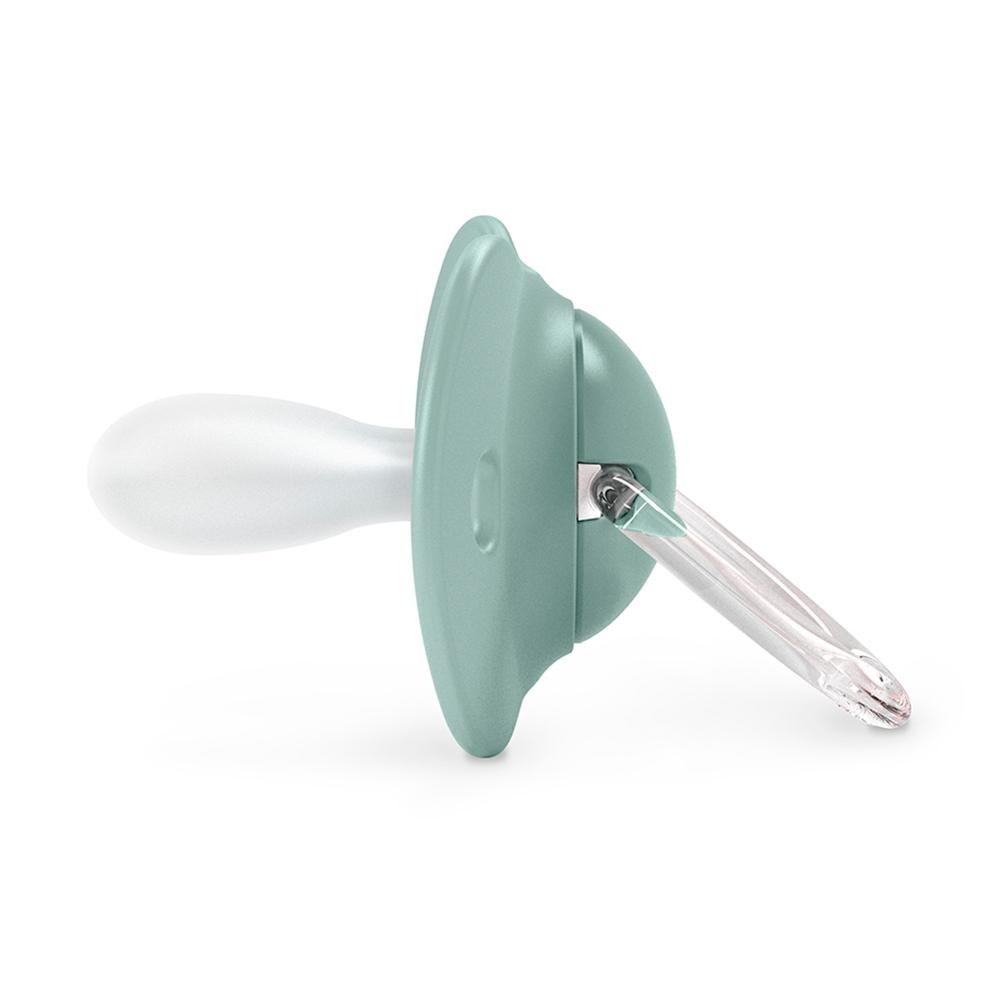 Пустышка Suavinex Birdies зеленая 18м+ 2шт