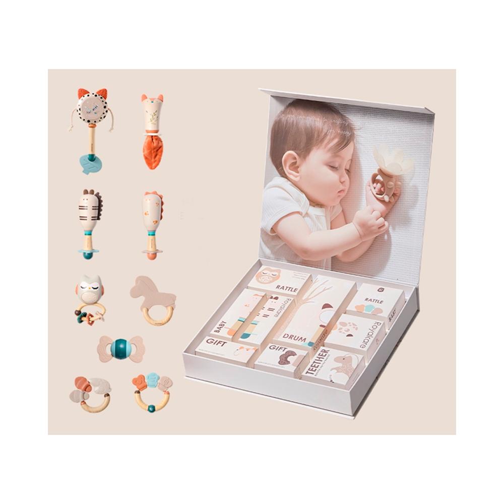 Подарочный набор прорезывателей Royal Care в коробке 9 предметов